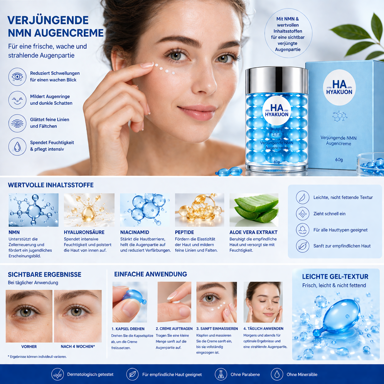 HA – NMN Augencreme